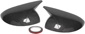 2PCS Rear View Side Mirror Cover Door Cap Glossy Black - Picture 1 of 4