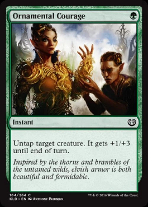 Ornamental Courage -Foil Light Play MTG Kaladesh - Image 1 of 1
