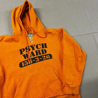 Sudadera con Capucha Naranja Steve And Barry's Psych Ward Talla M De Colección Foto 1 de 4