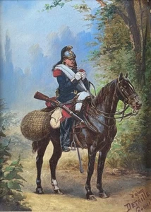 A Soldier of the Husar 19thC France Oil Painting Att Edouard Detaille c1900/1910 - Picture 1 of 9