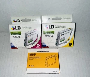 LD T060120 60 Black Magenta & Yellow Ink Cartridge for Epson T060 C88 CX3800 CX - Picture 1 of 2
