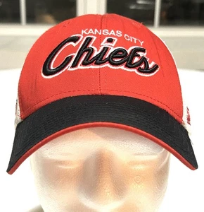 VTG Kansas City Chiefs Reebok Script Adjustable Size Mesh Back RN# 69421 - Picture 1 of 11