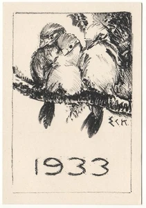 ERNST ECK: Neujahrsgraphik P. F. 1933 - Picture 1 of 1