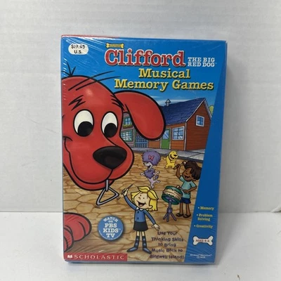 Clifford The Big Red Dog Music Memory Games Software Ages 4-6 New - Image 1 of 4