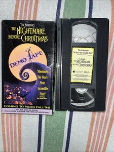 The Nightmare Before Christmas Demo VHS Kassette Full Length Screener Tim Burton - Bild 1 von 6