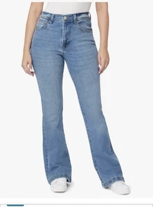 Kenzie Jeans Vintage Luxe The Savannah High Rise Flare Lt Wash Jeans 12/31 - Picture 1 of 7