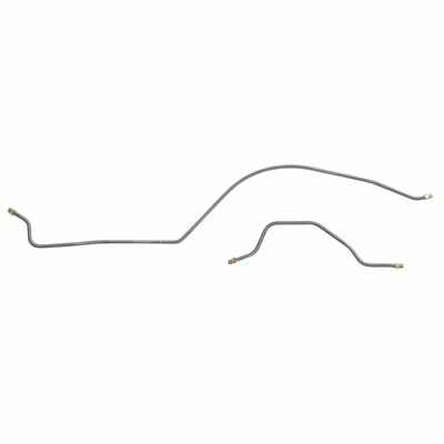 Brake Line Rear Axle Tubes Narrow Axle 20 1976-82 Jeep CJ5 CJ7 CJ8 Stainless 2pc - Image 1 of 4