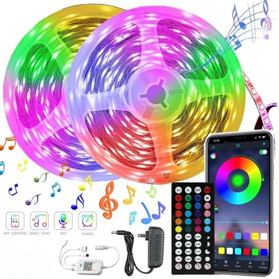 3528 Bright 12V 5M 16.4ft RGB Waterproof SMD 300 LED Flexible Strip light US - Image 1 of 4