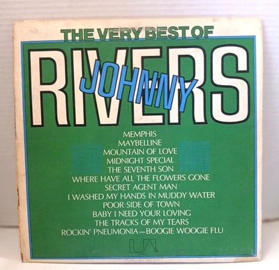 "THE VERY BEST OF JOHNNY RIVERS" LP RECORD UNITED ARTISTS  LA253-G Foto 1 de 4