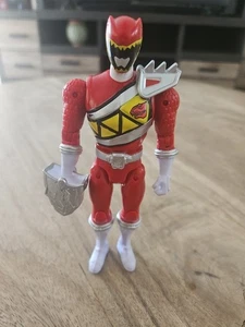 Bandai Power Rangers Dino Charge Double Strike Red Ranger 7" Figur KOSTENLOSER VERSAND - Bild 1 von 7