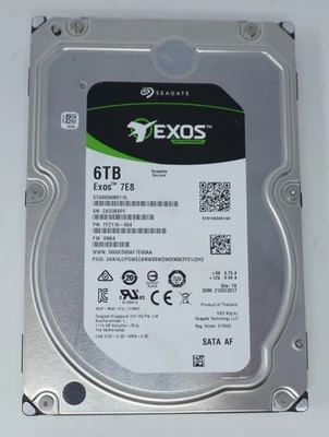 Seagate ST6000NM0115 EXOS 1YZ110-002 6TB 7.2K RPM 6Gb/s 3.5"SATA HDD Hard Drive - Image 1 of 2