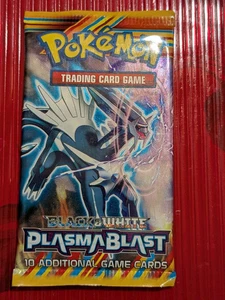 Pokemon Black & White Plasma Blast 2013 Foil Booster Pack Dialga Art 1 - Bild 1 von 4