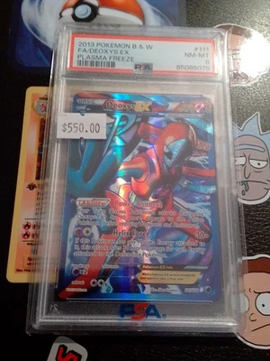 Pokemon Deoxys EX Plasma Freeze Full Art #111 PSA 8 - Image 1 of 3