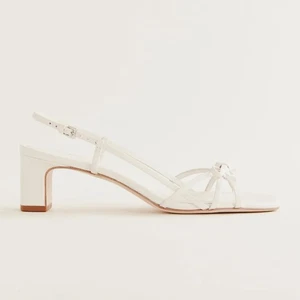 Neu Reformation Sally Schleife Absatz Sandale Pantoletten Schuhe weiß 8,5 - Bild 1 von 16