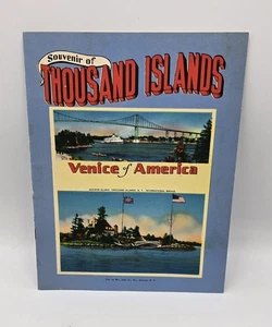 Thousand Islands, NY-Venice of America-1950’s Souvenir Brochure Postcard Book - Picture 1 of 9