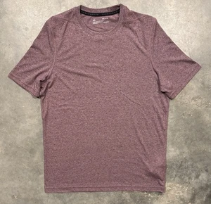 Camisa Under Armour Para Hombres Pequeña Borgoña Brezo Threadborne HeatGear Camiseta Atlética - Imagen 1 de 6