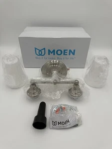 Moen YB8262BN Rothbury Two Globe Light - Brushed Nickel - Picture 1 of 24