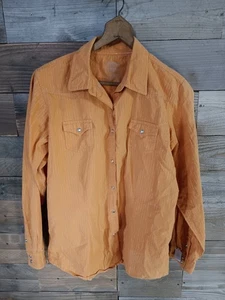 Twenty X Western Snap Shirt Women's Sz.XL Silver Stripe Print Cowgirl Dance - Picture 1 of 16