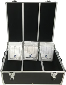 USED Black Aluminum CD/DVD Hanging Storage Box (Holds Up to 600 Discs) #2205 - Picture 1 of 1