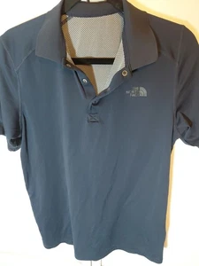 The North Face Mens Shirt Polo Short Sleeve Blue Flash Dry Sz Small - Picture 1 of 6