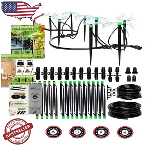 Drip Irrigation Kit 59ft Garden Raised Beds Auto Watering System - Picture 1 of 8
