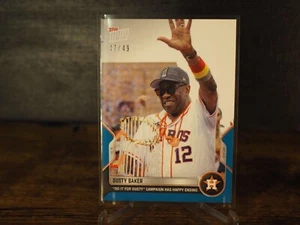 2022 TOPPS NOW #OS-3 DUSTY BAKER HOUSTON ASTROS for Dusty Blue Parallel 47/49 - Picture 1 of 2