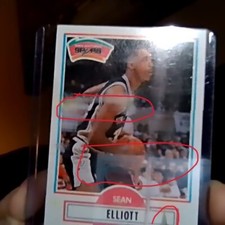 Sean Elliot Fleer 1990-91 season, #171 MINT Condition in sleeve, ERORR Card