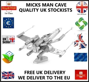 KIT MODELO ARTESANAL STAR WARS X-WING XWING METAL 3D ROMPECABEZAS GADGET HOMBRE HÁGALO USTED MISMO REGALO - Imagen 1 de 6