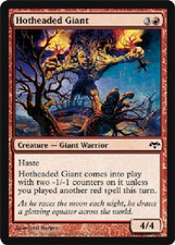 HOTHEADED GIANT FOIL Eventide MTG Magic the Gathering Cards DJMagic