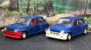 2 ~ BURAGO Diecast 1:24 BLUE RENAULT 5 TURBO Rally Car No Box AS-IS #0160 - Picture 1 of 24