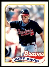 1989 Topps Traded Jody Davis . Atlanta Braves #22T