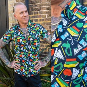 RUN AND FLY Back To School Print Shirt XS-3XL Teacher Cute Quirky Print Retro - Picture 1 of 6