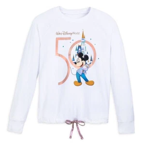 Nuevo con etiquetas Pullover Mickey Mouse Manga Larga Walt Disney World 50 Aniversario 1X 2X - Imagen 1 de 11