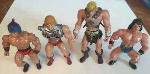 Masters of the Universe MOTU Heman Mattel 1983 2001 Galaxy Warriors Lot 4x Remco - Picture 1 of 9
