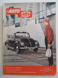 Das Auto Motor und Sport Heft Nr. 18 September 1954 Test DKW-Sonderklasse - Picture 1 of 7
