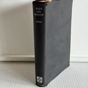 Vintage 1942 Maps and Survey by Arthur R. Hinks (Cambridge) Hardcover Bound Book - Foto 1 di 13