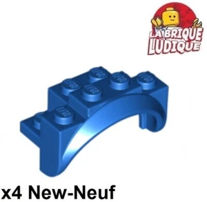 LEGO 4x Fahrzeug Kotflügel Wache Schlamm 4x2 1/2x2 1/3 Arch Rund Blau/Blau 35789 - Picture 1 of 1