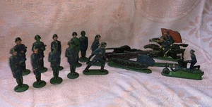 Vintage USSR Soviet Collectible Metal Tin Soldiers (№1101) - Picture 1 of 10