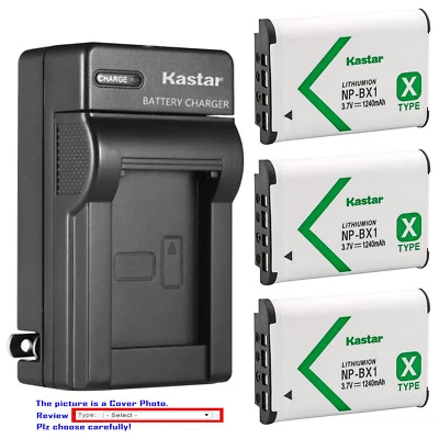 Kastar Battery Wall Charger for Sony NP-BX1 BC-CSX & Sony Cyber-shot DSC-RX100M2