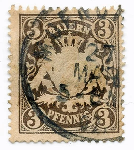Bayern Penny 3 Stamp 1849-1910 - Picture 1 of 2