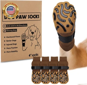 Double Sides Non-Slip Dog Socks to Prevent Licking Paws - Strong Traction for Pa - Picture 1 of 8