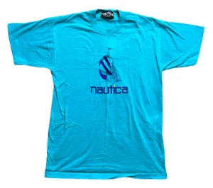Vintage Nautica T Shirt 80er Jahre Single Stitch Herren XL gebraucht Vintage 80s - Bild 1 von 4
