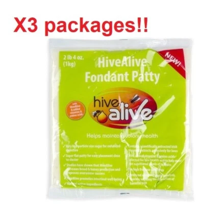 Hive Alive Fondant Fresh!! Bee Food Supplement - With Vitamins & Amino Acids X 3