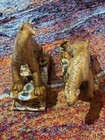 Vintage Mid Century Royal Haeger Tiger Leopard Ceramic Figurine MCM Set Of 2!