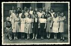 Dresden 1949 - Mädchen Berufsschule Nord Abschlussklasse 1940er - Foto-AK 14x9cm