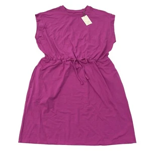 A New Day Womens Size XL Sleeveless Extended Shoulder A-Line Dress Pink - Picture 1 of 7