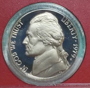 1979 s San Francisco proof Jefferson nickel - Picture 1 of 10
