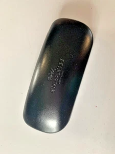 GENUINE COACH NEW YORK BLACK LEATHERETTE CLAMSHELL HARD EYEGLASS CASE PERFECT - Picture 1 of 3