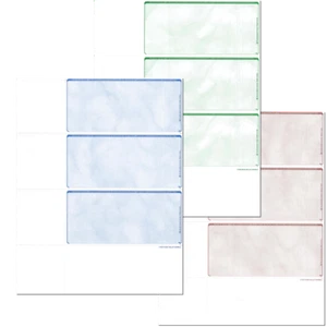 300 Personal Wallet Size Blank Check Stock / Deposit Slips - Picture 1 of 6