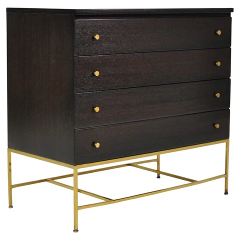 Paul McCobb Irwin Dresser Calvin 8203 Directional Cabinet Brass Midcentury 1950s Cover
